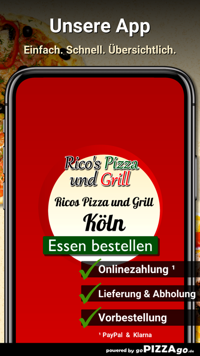 Ricos Pizza und Grill Köln Screenshot