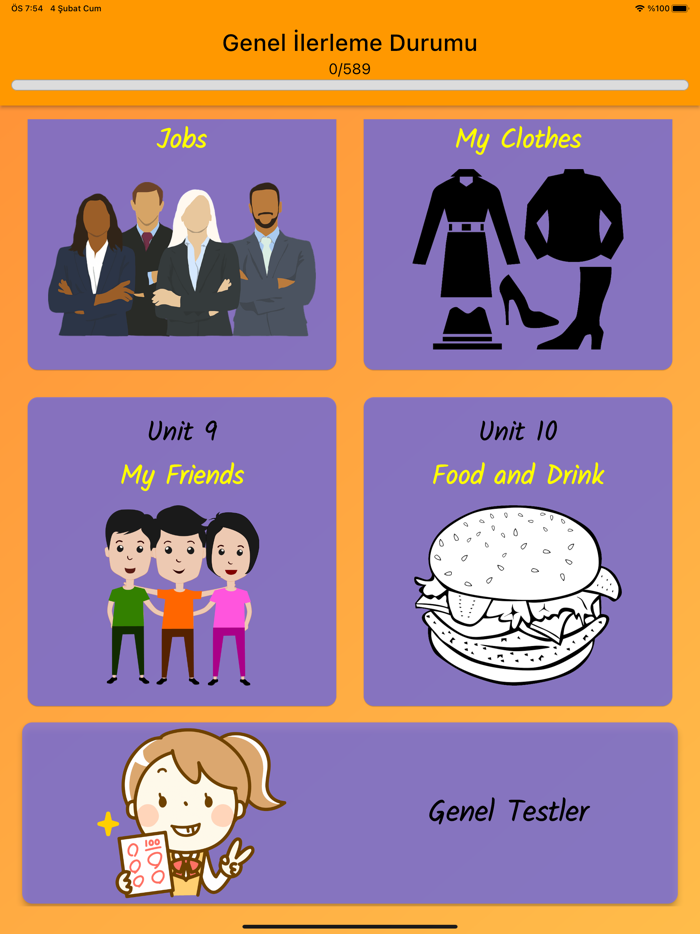 4 Sınıf İngilizce