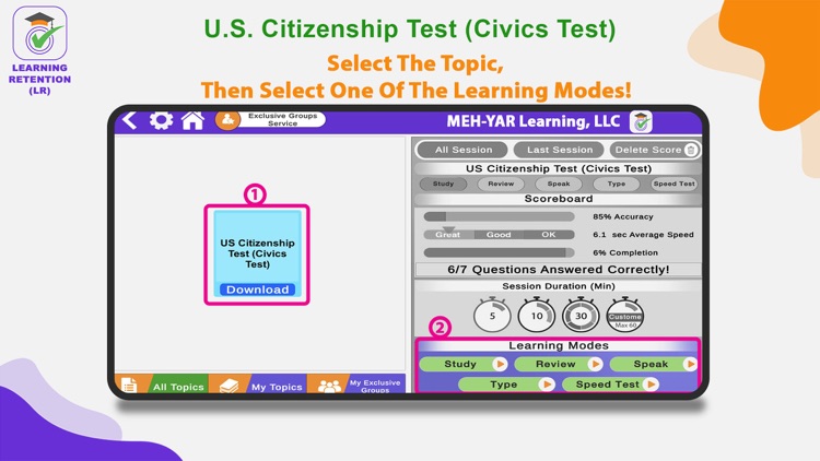 LEARNING RETENTION (LR) screenshot-5