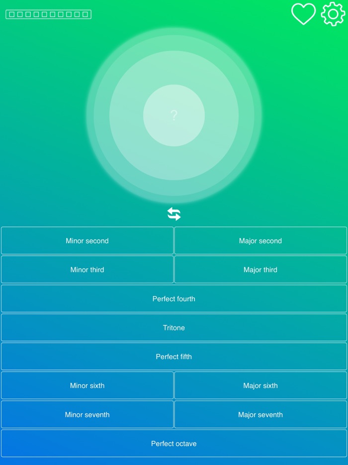 Intervals ear training tutor