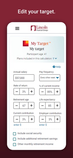 Lincoln Financial Mobile app screenshot
