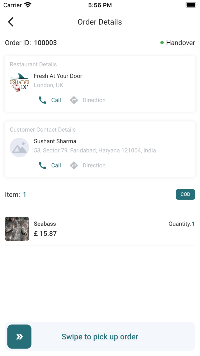 Fresh At Your Door Deliveryman