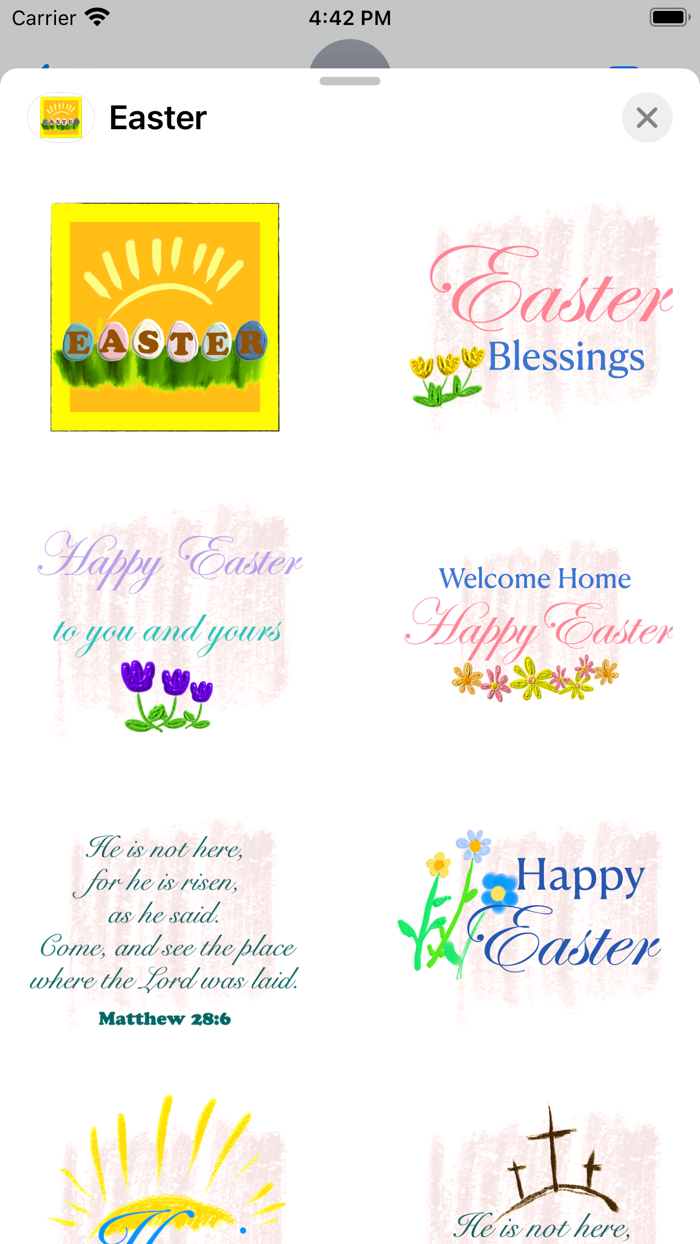 Easter Blessings stickers