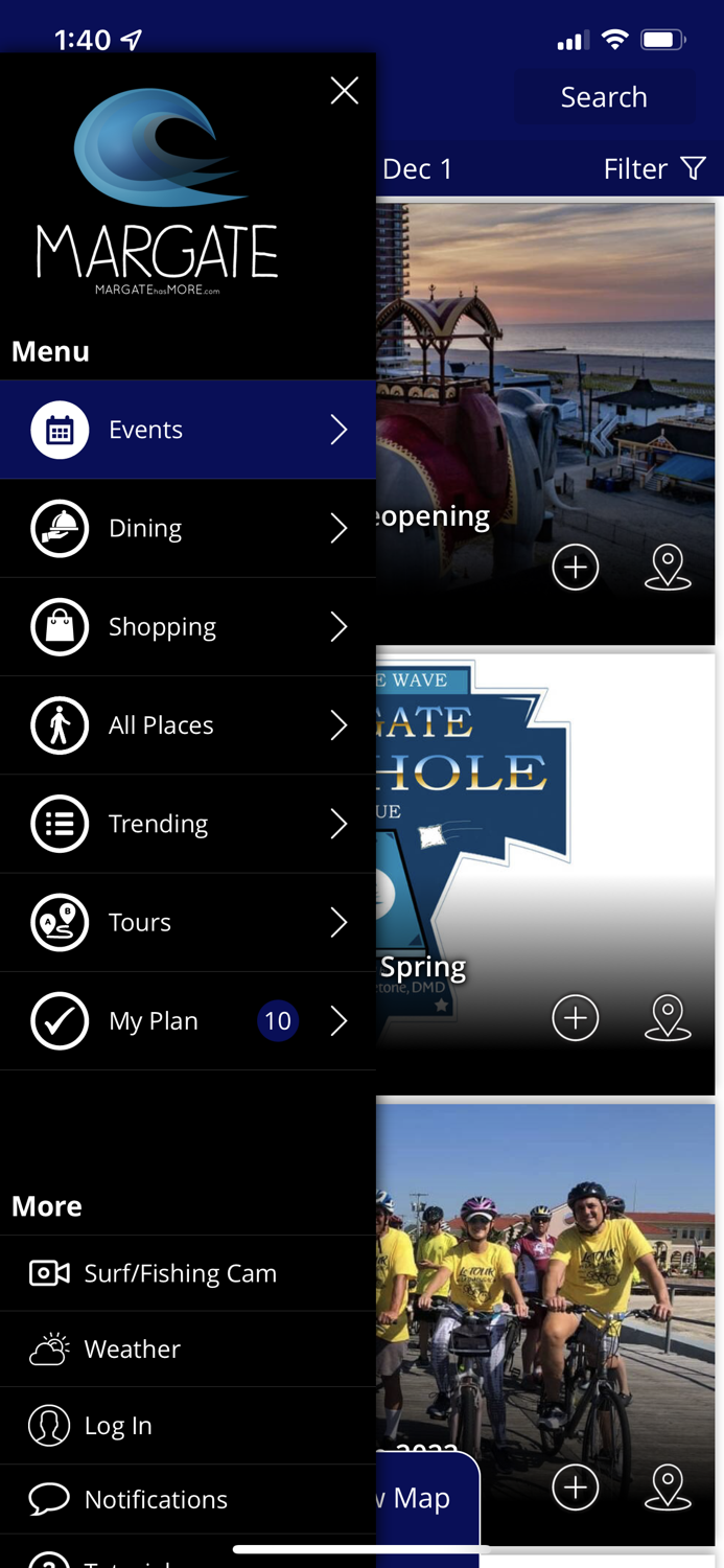 Margate NJ, Shop Dine Live