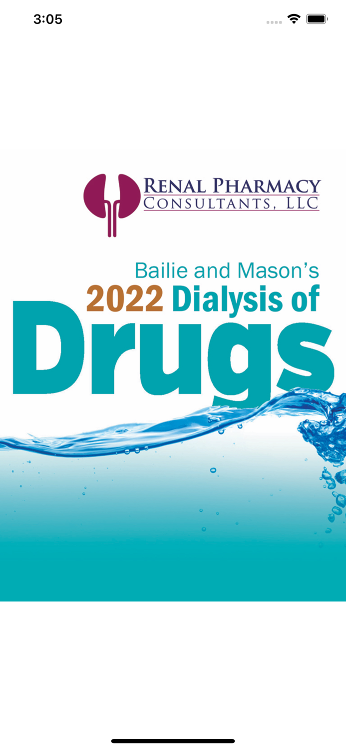 Dialysis of Drugs Guide