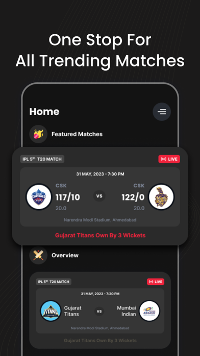 Screenshot #2 pour CrickLine IPL Live Score 2023