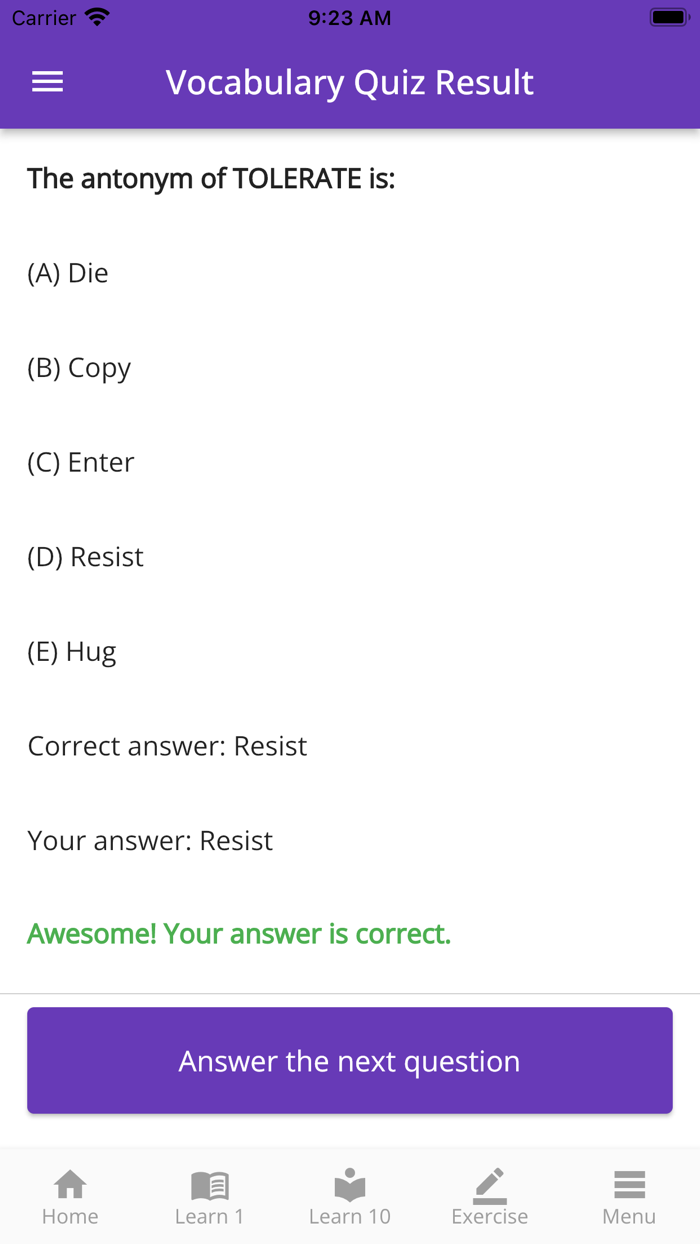 TOEIC Vocabulary  Practice