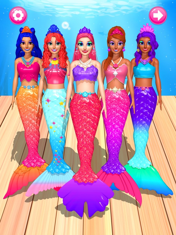 Color Reveal Mermaid Games screenshot 3