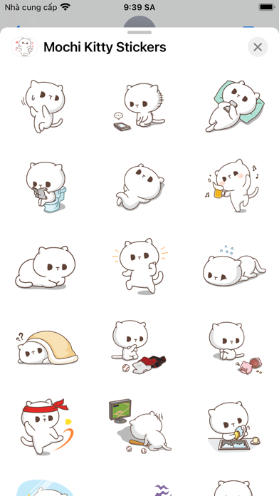 Mochi Kitty Stickers screenshot 2