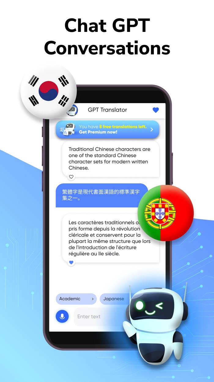 Chat AI Translator Voice, Text