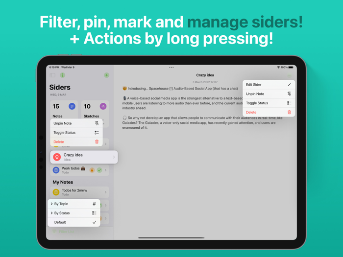 Sider - Todos for Tomorrow