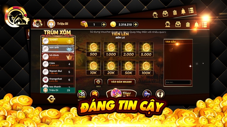 Xóm Vui Chơi - Tiến Lên Online screenshot-3