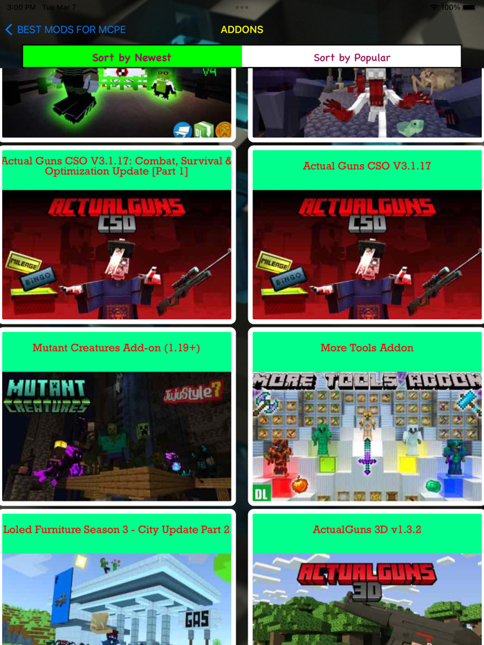 Crafty Addons for MCPE