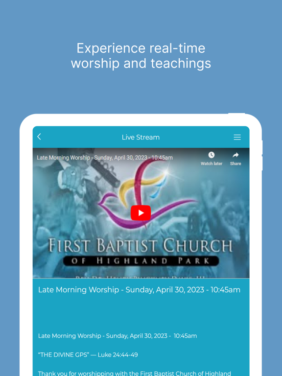 First Baptist Church Highland screenshot 2