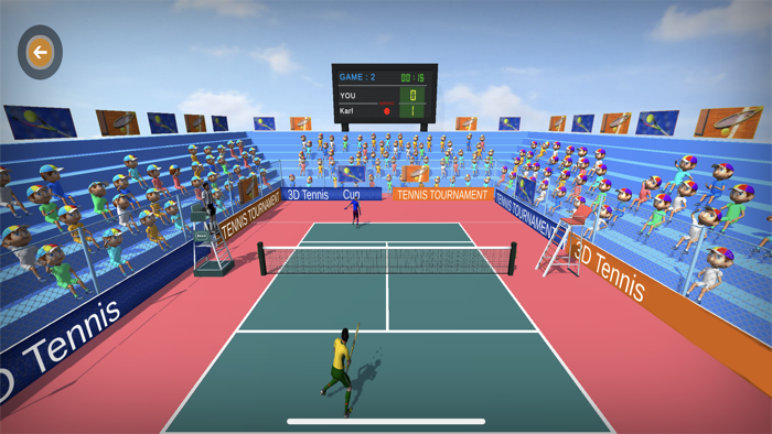 3D Tennis Cup