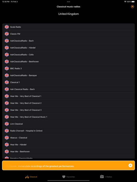 Classical Radios screenshot 3