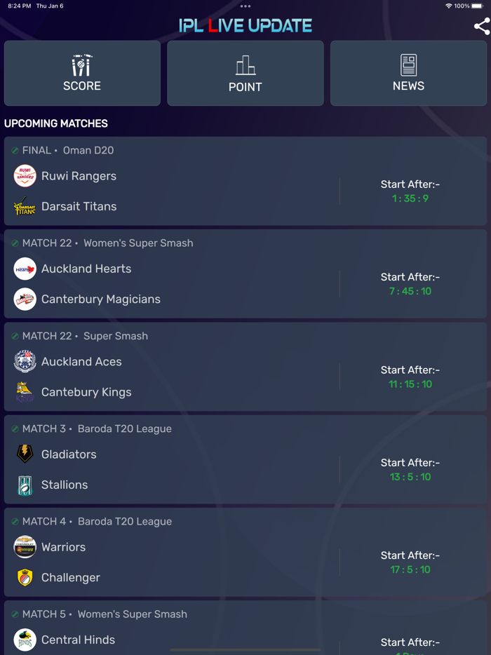 IPL Live - Score Update