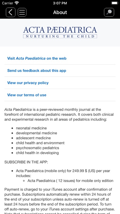 Acta Paediatrica screenshot-4
