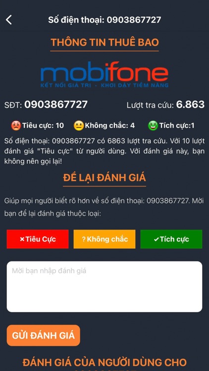 Kiểm Tra Số Điện Thoại screenshot-5