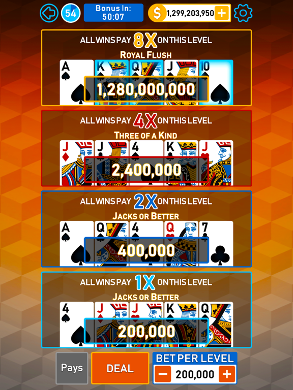 Video Poker Multi Bonus screenshot 2