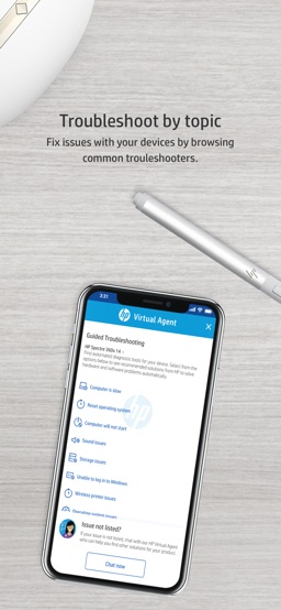 HP Support Assistant app screenshot