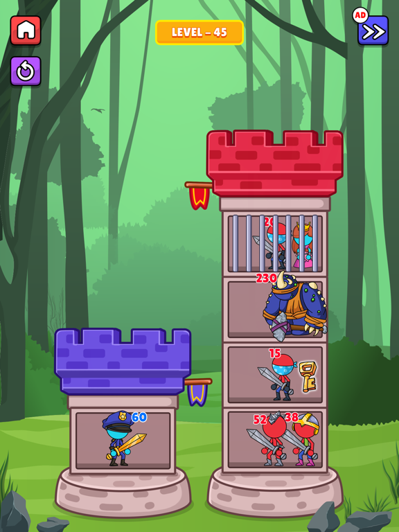 Stickman Hero Merge Tower War screenshot 2