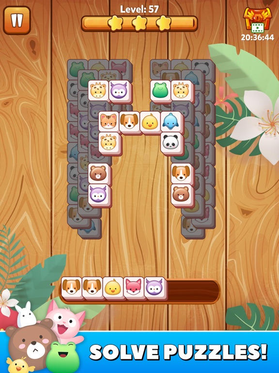 Match Triple Tiles Animal screenshot 2