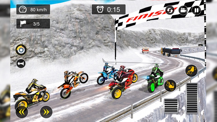 Snow Dirt Bikes Racing Games