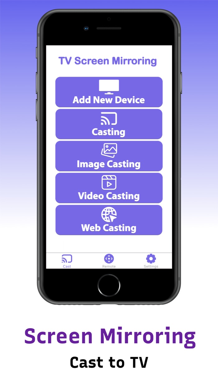 Screen Mirroring  Cast to TV