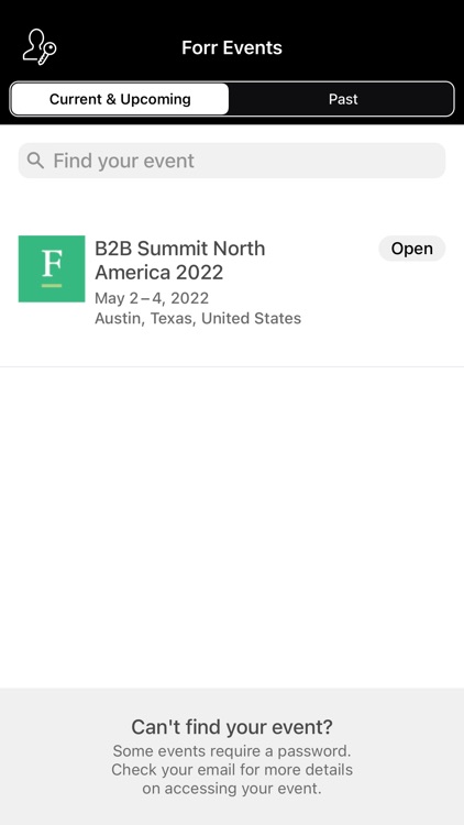 Forrester Events App screenshot-0