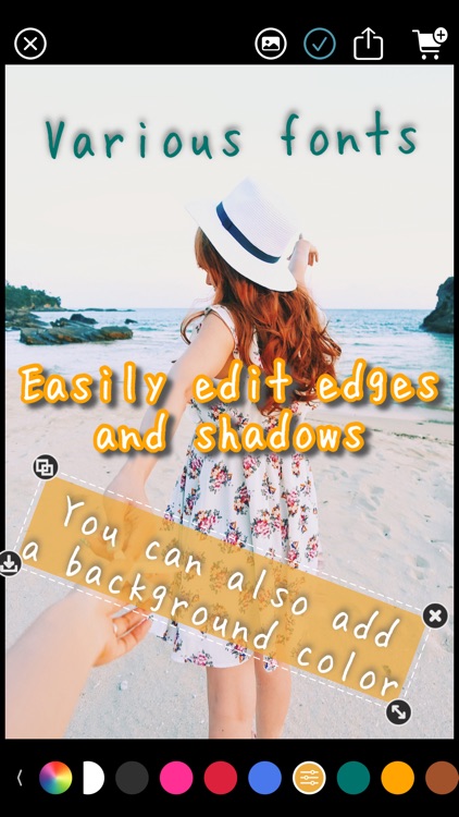 Add and edit text on photos