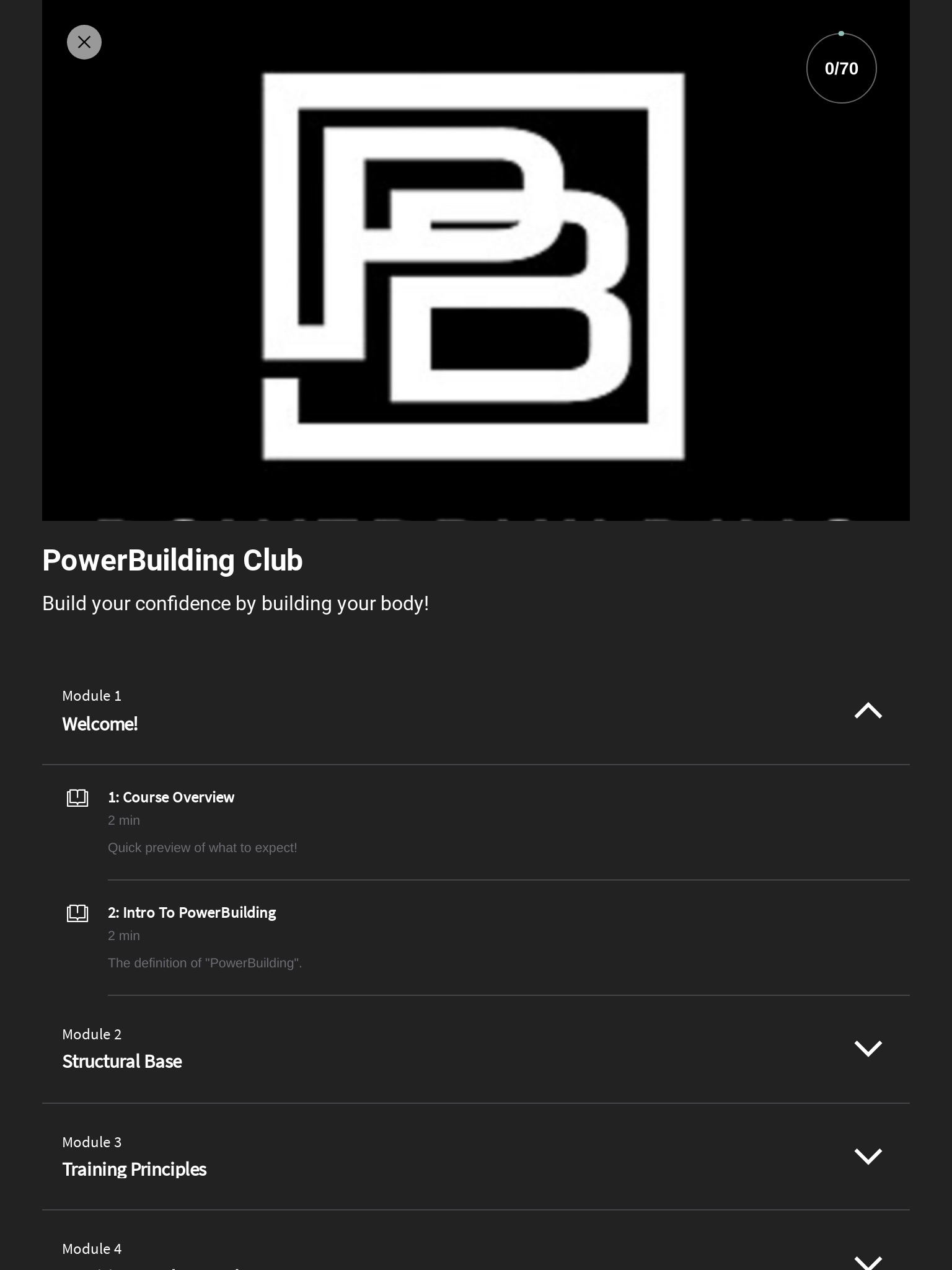 PowerBuilding Club screenshot 4