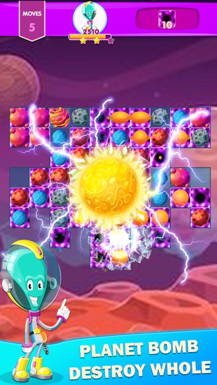 Alien Planet Match 3 Puzzle