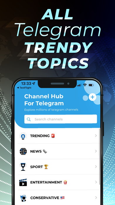 TeleChannel - Telegram Groups Screenshot
