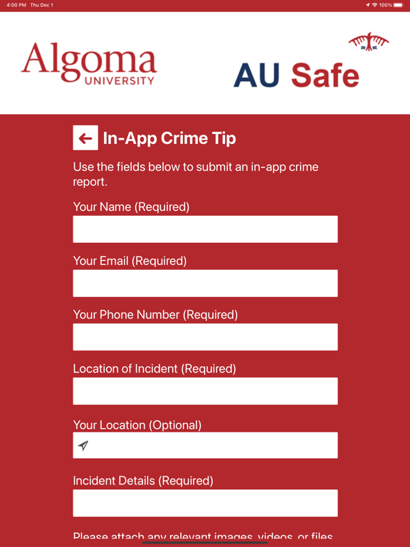 AU Safe - Algoma University screenshot 4