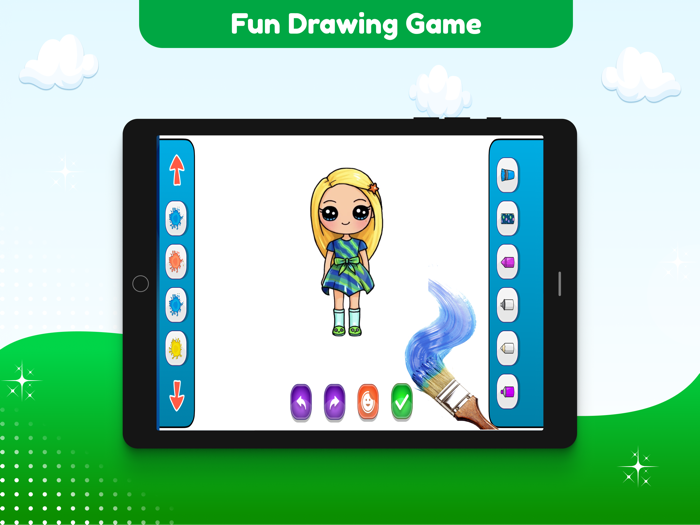 Dolls Doodle Glitter Book App