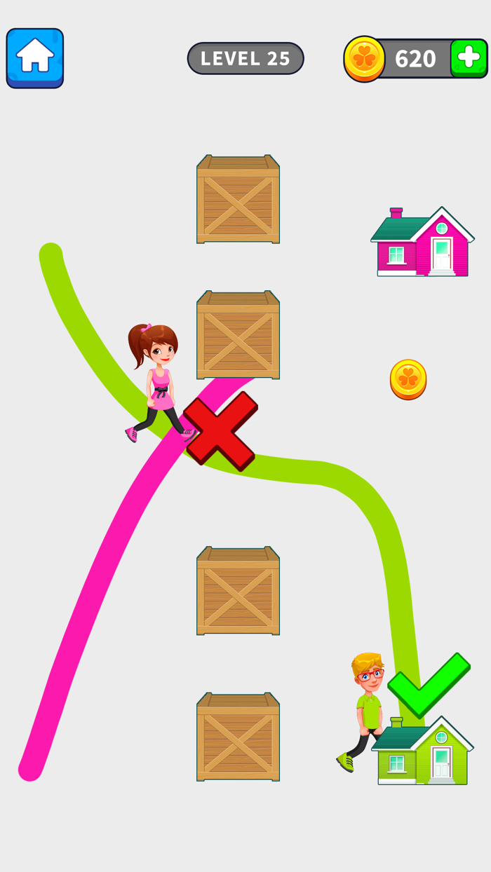 Draw To Home Puzzle Game