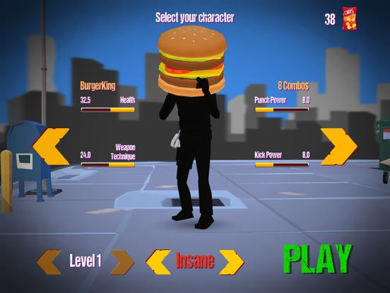 Stickman Street: Food Fighter screenshot 2