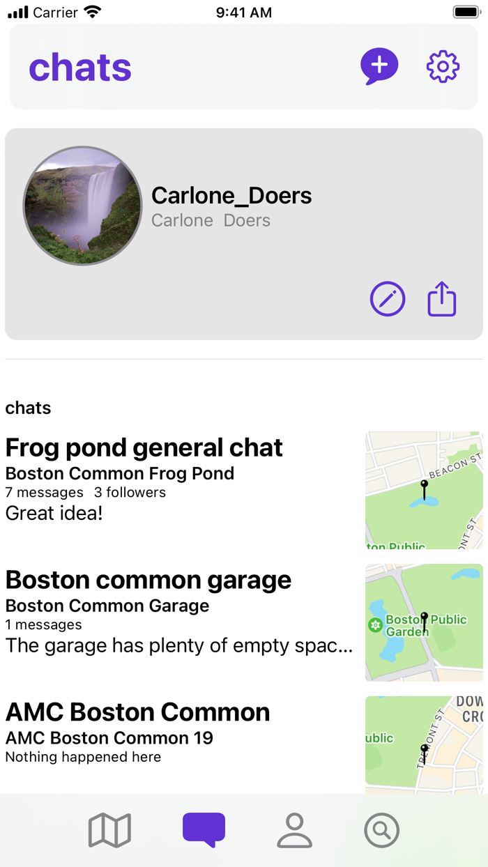 tap - talk about places