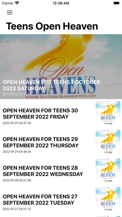 Open heavens: daily devotional screenshot-6