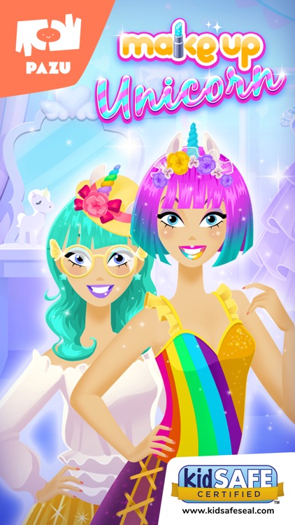 Makeup girls unicorn dress up screenshot-5