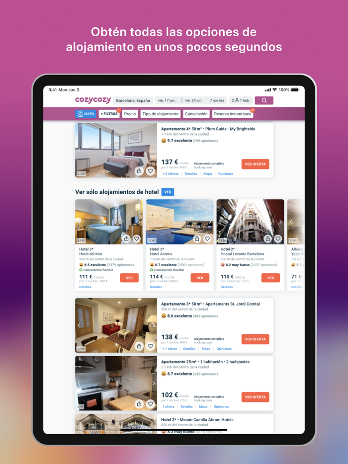 Cozycozy Compara alojamientos