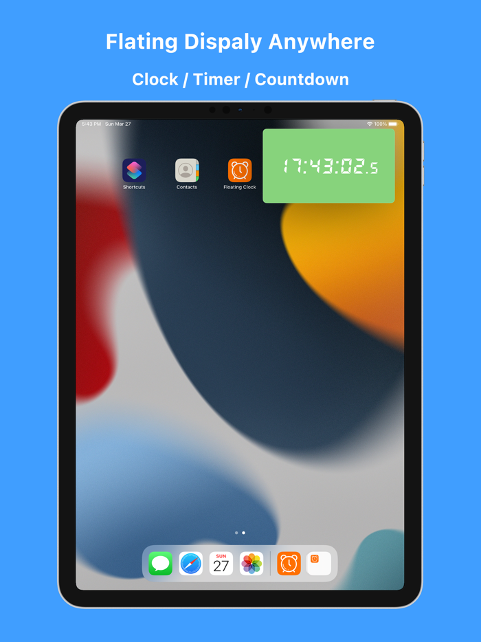 iFloating Clock - Realtime