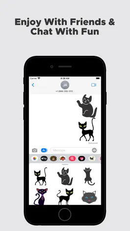 Game screenshot Black Cat Stickers !!! hack