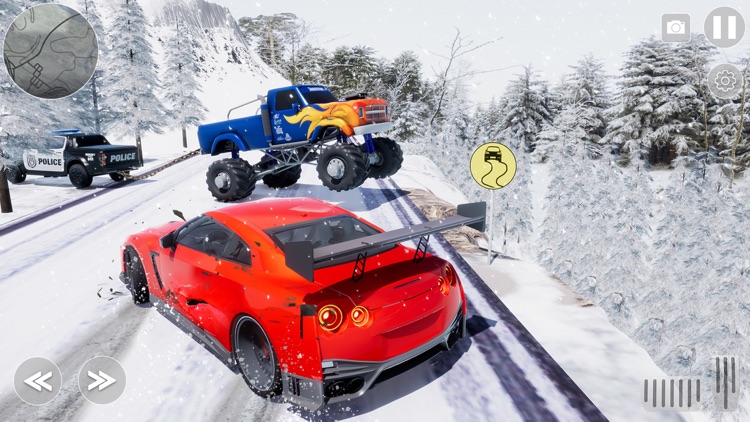 Car Crash Simulator Snow Race