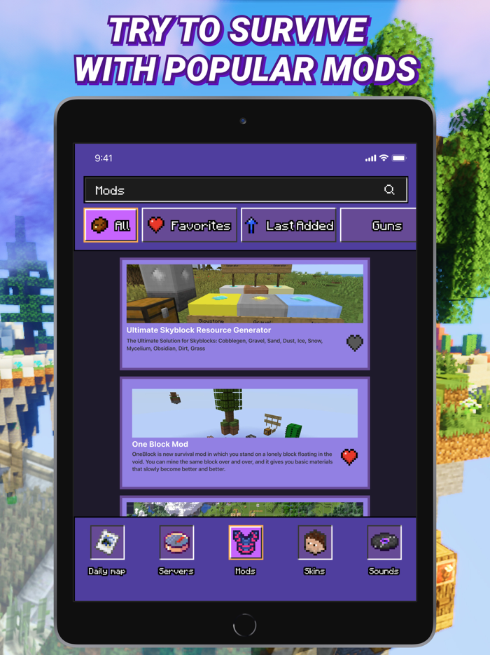 One Block Mods for Minecraft