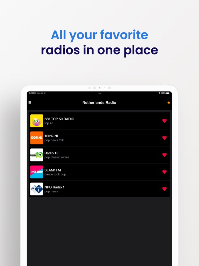 vreemd kanaal Voorschrift Radio Netherlands on the App Store