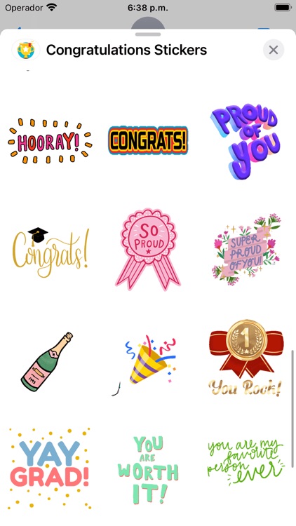 Congratulations: Stickers screenshot-5