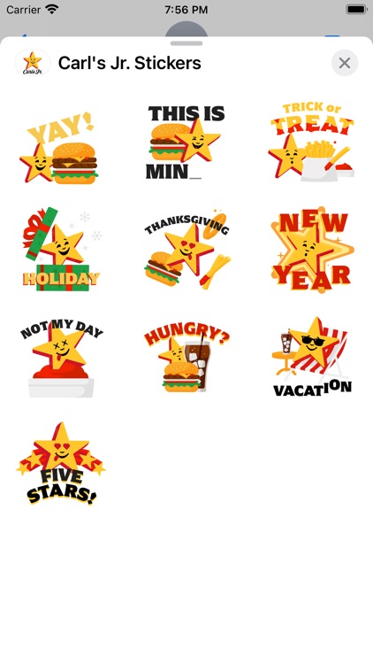 Carl's Jr. Stickers