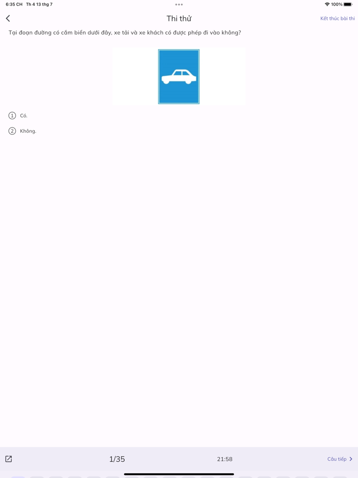 Ôn thi lý thuyết GPLX 600 câu